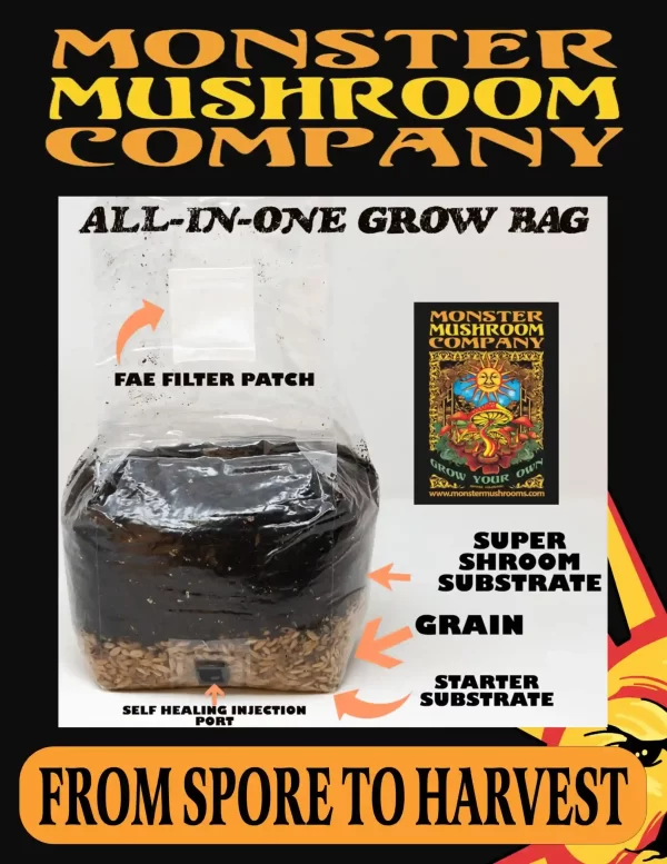 All-in-One Mushroom Grow Bag 3lb - Wood
